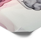 Abstracte inktmengstructuur poster (Hoek)