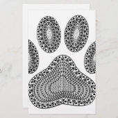 Abstracte inktpagina afdrukken briefpapier (Voorkant / Achterkant)