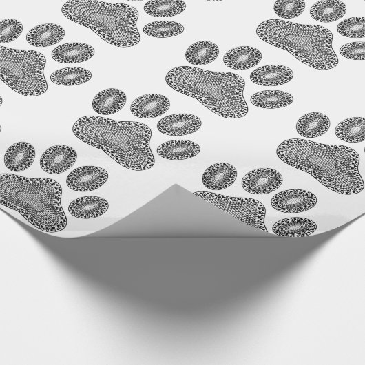 Abstracte inktpagina afdrukken cadeaupapier (Hoek)