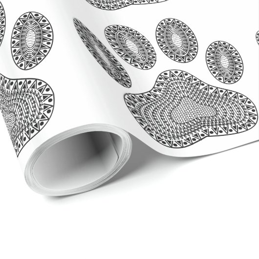 Abstracte inktpagina afdrukken cadeaupapier (Rol Hoek)