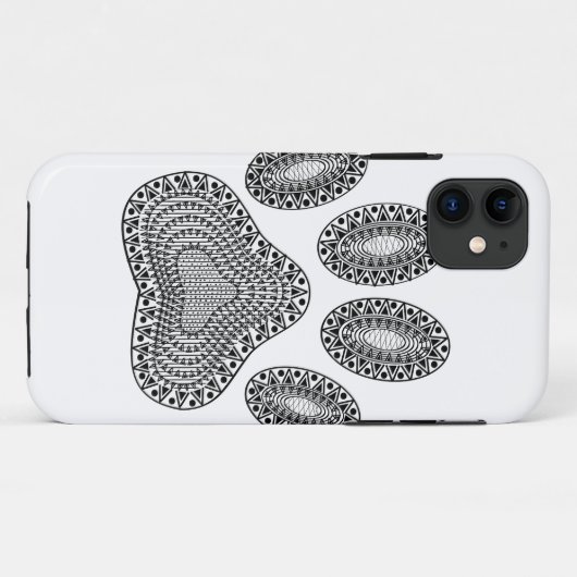 Abstracte inktpagina afdrukken Case-Mate iPhone case (Achterkant (horizontaal))