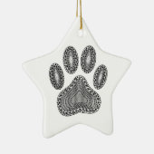 Abstracte inktpagina afdrukken keramisch ornament (Rechts)