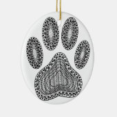 Abstracte inktpagina afdrukken keramisch ornament (Rechts)