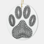 Abstracte inktpagina afdrukken keramisch ornament (Links)