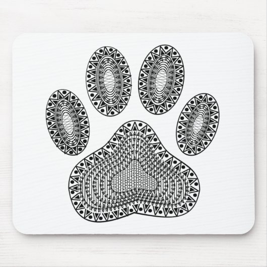 Abstracte inktpagina afdrukken muismat (Voorkant)