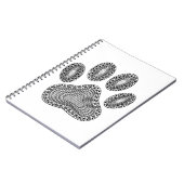 Abstracte inktpagina afdrukken notitieboek (Linkerzijde)