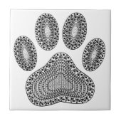 Abstracte inktpagina afdrukken tegeltje (Voorkant)