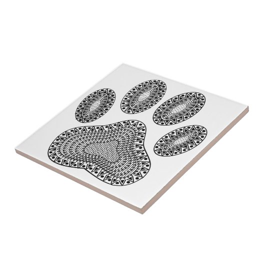 Abstracte inktpagina afdrukken tegeltje (Zijkant)