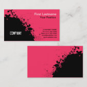 Abstracte inktspatten visitekaartje (Voorkant / Achterkant)