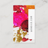 Abstracte inktspetter | Moderne kunstenaar Visitekaartje (Achterkant)