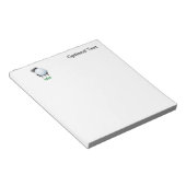 Abstracte inktsplotter met GOLF-bal en TEKST Notitieblok (Schuin)