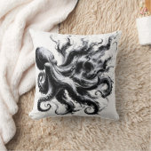 Abstracte inktvloeistof Octopus Kraken Kussen (Deken)