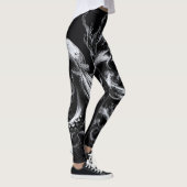 Abstracte inktvloeistof Octopus Kraken Leggings (Rechts)