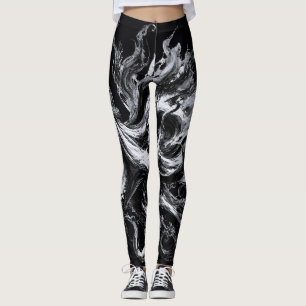 Abstracte inktvloeistof Octopus Kraken Leggings