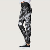 Abstracte inktvloeistof Octopus Kraken Leggings (Links)