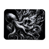Abstracte inktvloeistof Octopus Kraken Magneet (Horizontaal)