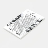 Abstracte inktvloeistof Octopus Kraken Post-it® Notes (Schuin)