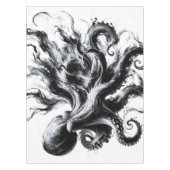 Abstracte inktvloeistof Octopus Kraken Tafelkleed (Voorkant)