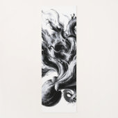 Abstracte inktvloeistof Octopus Kraken Yogamat (Voorkant)