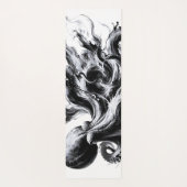 Abstracte inktvloeistof Octopus Kraken Yogamat (Achterkant)