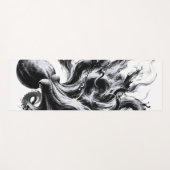Abstracte inktvloeistof Octopus Kraken Yogamat (Voorkant (horizontaal))