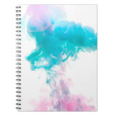 Abstracte inktwaterkleuren notitieboek (Voorkant)