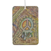 Abstracte Inner Peace Car Freshener Luchtverfrisser (Voorkant)