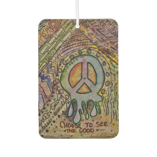 Abstracte Inner Peace Car Freshener Luchtverfrisser (Voorkant)