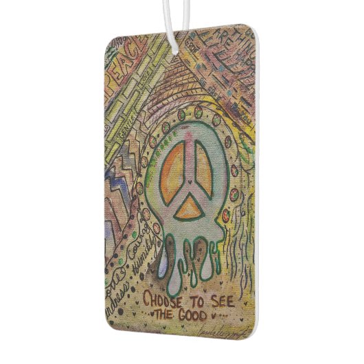 Abstracte Inner Peace Car Freshener Luchtverfrisser (Links)