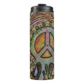 Abstracte Inner Peace Tumbler Thermosbeker (Voorkant)