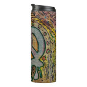 Abstracte Inner Peace Tumbler Thermosbeker (Geroteerd rechts)