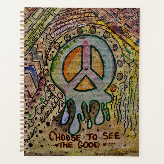 Abstracte innerlijke vredesplanner planner (Voorkant)