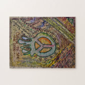 Abstracte innerlijke vredespuzzel legpuzzel (Horizontaal)