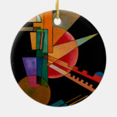 Abstracte interpretatie door Wassily Kandinsky Keramisch Ornament (Achterkant)
