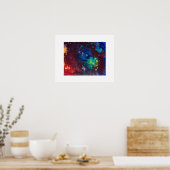 Abstracte interstellaire poster (Keuken)
