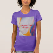 "Abstracte intrige: 'Hard to Know' Typografie op W T-shirt (Voorkant)
