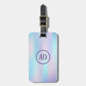 Abstracte Iridescent Achtergrond pasteelkleuren Bagagelabel (Voorkant verticaal)
