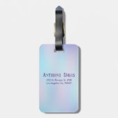 Abstracte Iridescent Achtergrond pasteelkleuren Bagagelabel (Achterkant verticaal)