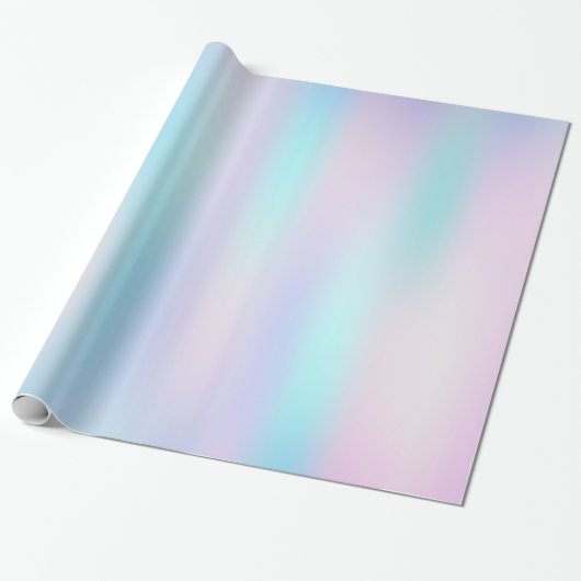Abstracte Iridescent Achtergrond pasteelkleuren Cadeaupapier (Uitgerold)
