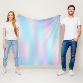 Abstracte Iridescent Achtergrond pasteelkleuren Fleece Deken