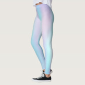 Abstracte Iridescent Achtergrond pasteelkleuren Leggings (Links)