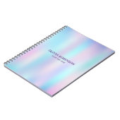 Abstracte Iridescent Achtergrond pasteelkleuren Notitieboek (Linkerzijde)