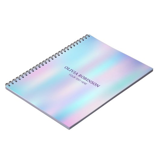 Abstracte Iridescent Achtergrond pasteelkleuren Notitieboek (Linkerzijde)