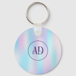 Abstracte Iridescent Achtergrond pasteelkleuren Sleutelhanger