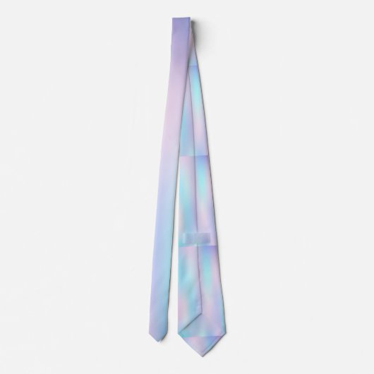 Abstracte Iridescent Achtergrond pasteelkleuren Stropdas (Achterkant)