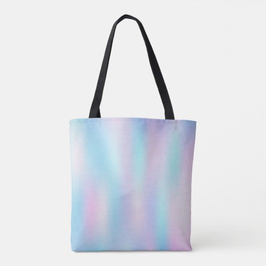 Abstracte Iridescent Achtergrond pasteelkleuren Tote Bag (Achterkant)