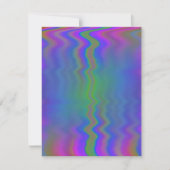 Abstracte Iridescent Color Streak Blank Kaart (Voorkant)