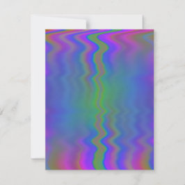 Abstracte Iridescent Color Streak Blank Kaart