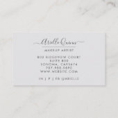 Abstracte Iridescent Waterverf Makeup Artist Visitekaartje (Achterkant)