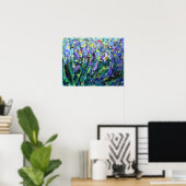 Abstracte Iris Flower Fine Poster Prints (Thuiskantoor)